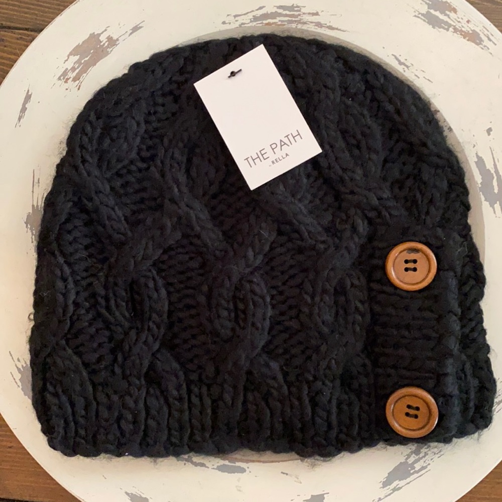 The Path By Rella Recycled Material Knit Beanie